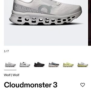 On Cloudmonster 3 Men's Athletic Shoes - White